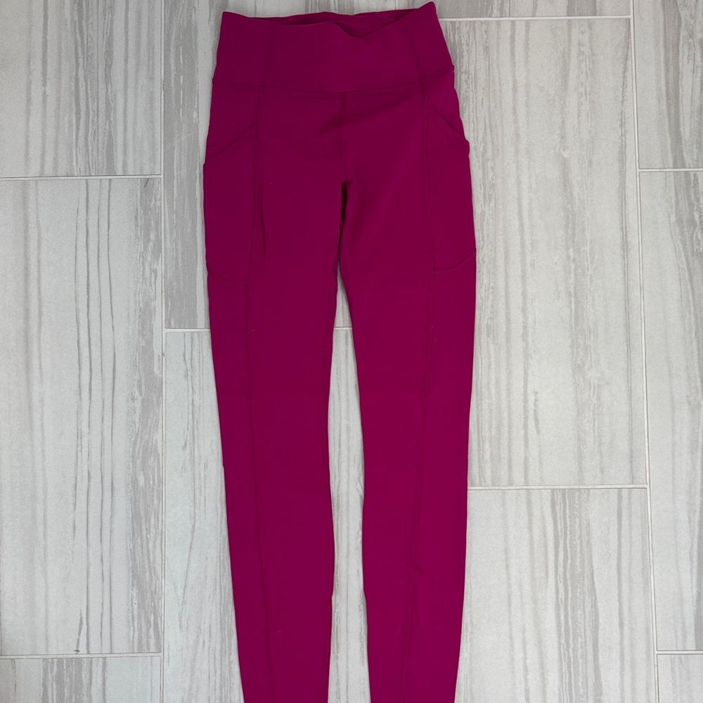 Lululemon Athletica Magenta Leggings